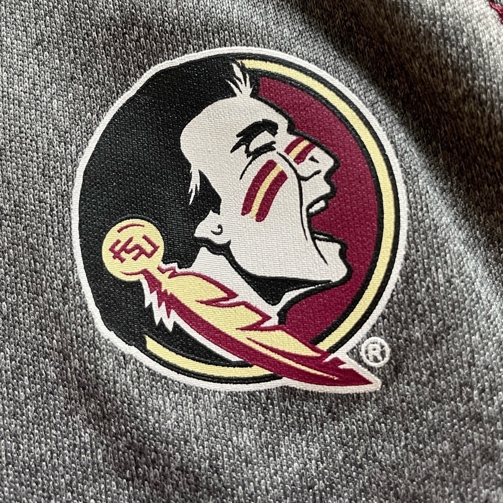 Colosseum Florida State/ FSU boys 1/4 zip with thumb holes-SMALL-GRAY - Picture 9 of 12